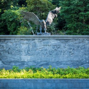 Malaysia Honeymoon Packages St Regis Langkawi Eagle Statue At The Grand Drive