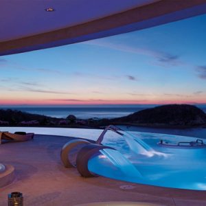 Mexico Honeymoon Packages Secrets Huatulco Resorts & Spa Spa Pool At Night1