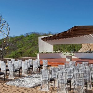 Mexico Honeymoon Packages Secrets Huatulco Resorts & Spa Wedding Setup