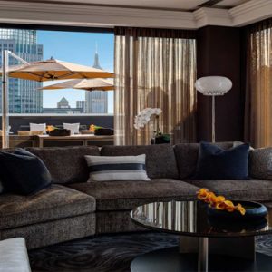 New York Honeymoon Packages Lotte New York Palace Chic Couches In Suite With Outside Views