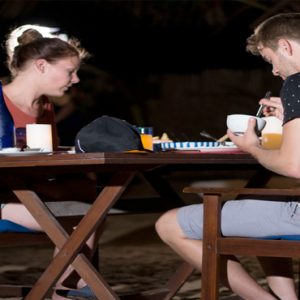 Sri Lanka Honeymoon Packages Dolphin Beach Resort Kalpitiya Couple Dining At Night