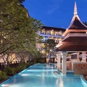 Thailand Honeymoon Packages Centara Anda Dhevi Resort & Spa Krabi Swimming Pool At Night