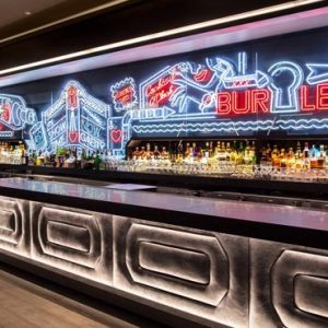 New York Honeymoon Packages W New York Times Square Bar Neon Living Area