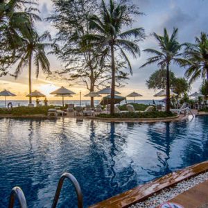 Phuket Honeymoon Packages Katathani Pool Sunset