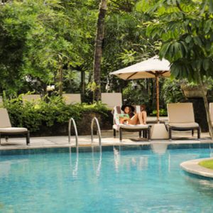 Bali Honeymoon Packages Padma Resort Legian Lagoon Pool Sun Loungers