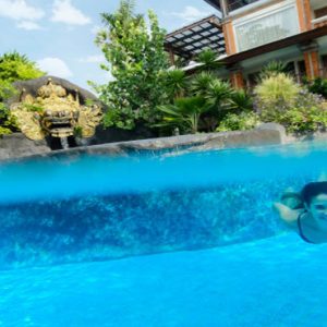 Bali Honeymoon Packages Padma Resort Legian Lagoon Pool Women Underwater
