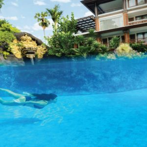 Bali Honeymoon Packages Padma Resort Legian Lagoon Pool Women Underwater1