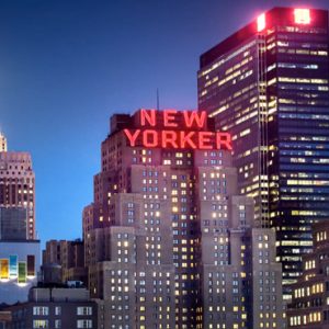 New York Honeymoon Packages The New Yorker A Wyndham Hotel Hotel Exterior At Night1