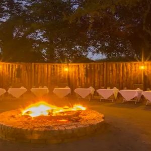 South Africa Honeymoon Packages Elandela Private Game Reserve Dining By Pit