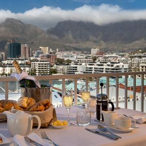 South Africa Honeymoon Packages The Commodore South Africa Champagne Breakfast With View