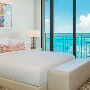 Bahamas Honeymoon Packages Grand Hyatt Baha Mar Two Bedroom Ocean View Residence Vista (East Tower) Bedroom View