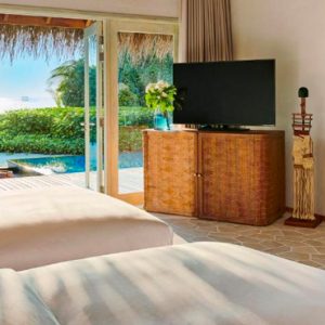 Maldives Honeymoon Packages Fairmont Maldives Sirru Fen Fushi Three Bedroom Beach Sunset Villa 2