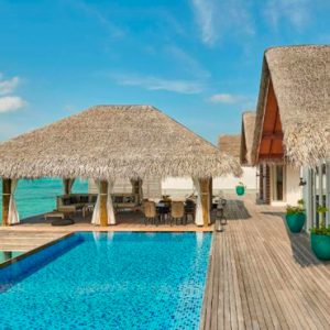 Maldives Honeymoon Packages Fairmont Maldives Sirru Fen Fushi Three Bedroom Water Sunset Villa 4