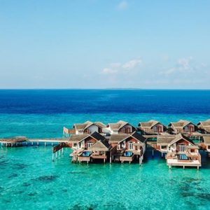 Maldives Honeymoon Packages Fairmont Maldives Sirru Fen Fushi Water Villas Side View