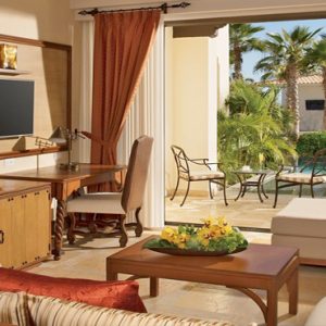 Mexico Honeymoon Packages Secrets Puerto Los Cabos Golf & Spa Resort Master Suite Swim Out Ocean View Living Room