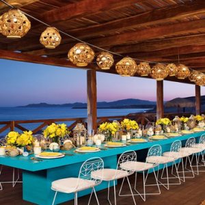 Mexico Honeymoon Packages Secrets Puerto Los Cabos Golf & Spa Resort Wedding Setup Barracuda Deck