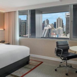 Thailand Honeymoon Packages DoubleTree By Hilton Bangkok Ploenchit King Premium Room Bedroom