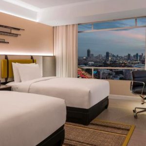 Thailand Honeymoon Packages DoubleTree By Hilton Bangkok Ploenchit Twin Deluxe Room Bedroom