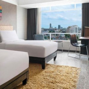 Thailand Honeymoon Packages DoubleTree By Hilton Bangkok Ploenchit Twin Guest Room Bedroom