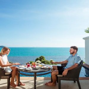 Thailand Honeymoon Packages Amatara Wellness Resort Couple Dining Outdoors In Room