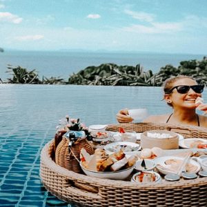 Thailand Honeymoon Packages Amatara Wellness Resort Floating Breakfast In Pool