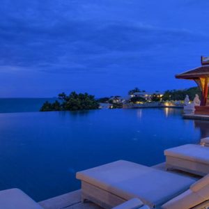 Thailand Honeymoon Packages Amatara Wellness Resort Pool At Night