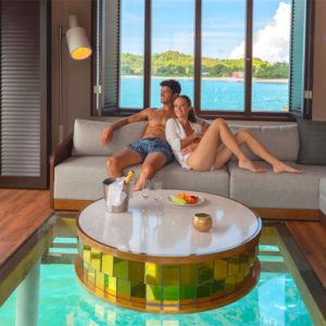 Antigua Honeymoon Packages Royalton Antigua Chairman Overwater Bungalows Living Room