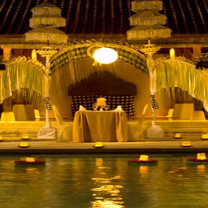 Bali Honeymoon Package Sudamala Suites & Villas Private Romantic Dining At Night