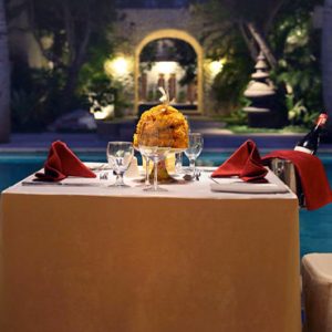 Bali Honeymoon Package Sudamala Suites & Villas Private Romantic Dining At Night1