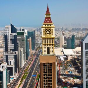 Dubai Honeymoon Packages Millennium Plaza Hotel Dubai Aerial View 3