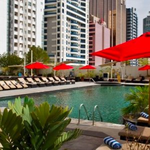 Dubai Honeymoon Packages Millennium Plaza Hotel Dubai Pool Day 3