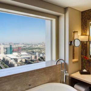 Dubai Honeymoon Packages Millennium Plaza Hotel Dubai Sky Superior Room Bathroom