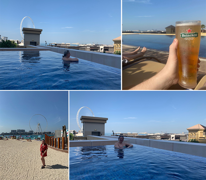 Emily's Mauritius And Dubai Holiday Review Pool And Beach At JA Ocean Hotel Dubai