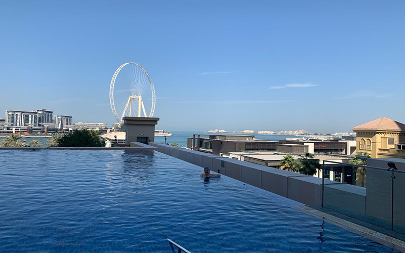 Emily's Mauritius And Dubai Holiday Review Pool At JA Ocean Hotel Dubai