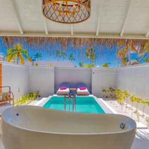 Maldives Honeymoon Packages Sun Siyam Iru Veli Grand Beach Suite Bathroom
