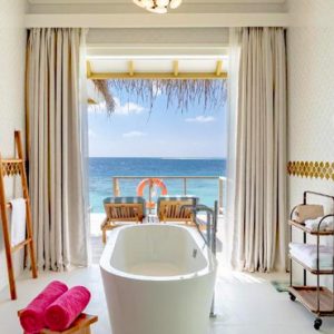 Maldives Honeymoon Packages Sun Siyam Iru Veli Ocean Suite With Pool Bathroom 2