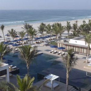 Oman Honeymoon Packages Al Baleed Resort Salalah By Anantara Infinity Pool Overview