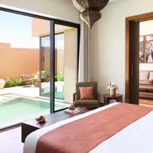 Oman Honeymoon Packages Anantara Al Jabal Al Akhdar Resort One Bedroom Deluxe Garden Pool Villa Bedroom