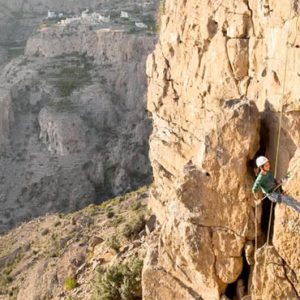 Oman Honeymoon Packages Anantara Al Jabal Al Akhdar Resort Rock Climbing