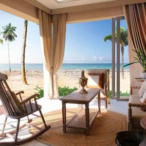 Thailand Honeymoon Packages Devasom Khao Lak Beachfront Pool Villa Living Room