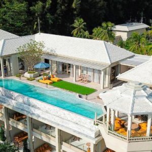 Thailand Honeymoon Packages Devasom Khao Lak Devasom Sky Villa Pool Penthouse Aerial View