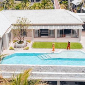 Thailand Honeymoon Packages Devasom Khao Lak Devasom Sky Villa Pool Penthouse Aerial View 2