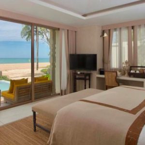 Thailand Honeymoon Packages Devasom Khao Lak Two Bedroom Beachfront Family Pool Villa Bedroom View