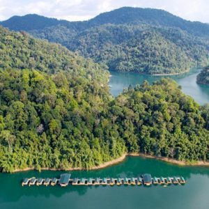 Thailand Honeymoon Packages Elephant Hills Aerial View Of Rainforest Camp2