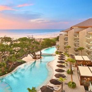 Bali Honeymoon Packages Double Six Luxury Hotel, Seminyak Hotel Overview At Sunset