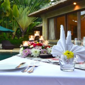 Bali Honeymoon Packages The Royal Pita Maha Romantic Dinner In Villa1