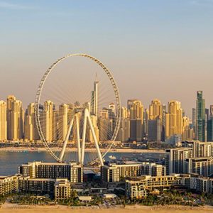 Dubai Honeymoon Packages Caesars Resort Bluewaters Dubai Aerial View