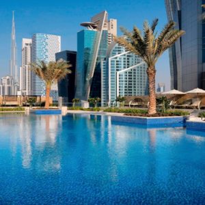 Dubai Honeymoon Packages JW Marriott Marquis Hotel Dubai Outdoor Pool