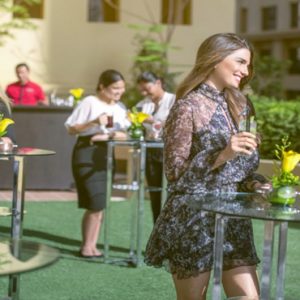 Dubai Honeymoon Packages Amwaj Rotana Drinks Outdoor