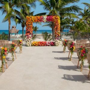 Mexico Honeymoon Packages Dreams Aventuras Riviera Maya Rooftop Terrace Wedding Ceremony